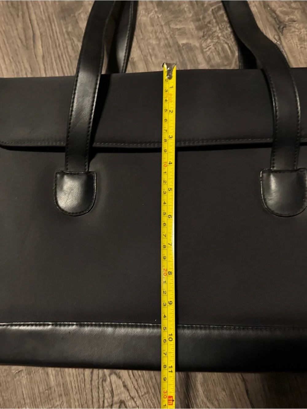 Black Nylon Padded Shoulder/Messenger Laptop Bag Case 15x11x3